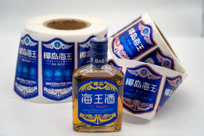 Label Botol Bumbu Jelas Stiker Waterproof Custom Wine Label Kaca Kertas 1