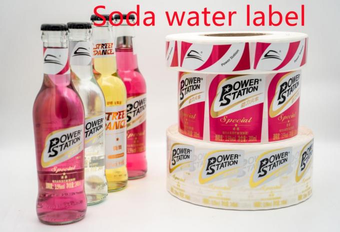 PVC transparan tahan air botol minuman Label botol air Label stiker Custom 2