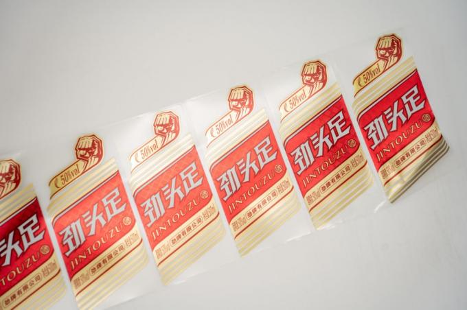 Perlengkapan yang tahan lama Transparent Custom Logo Sticker Barcode Fragile Label Sticker 2