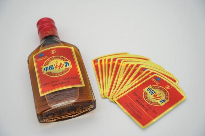 Tanda-tanda Custom Lengkung Menurunkan Sleeve Label Metal Label Anggur Sticker Pribadi 2
