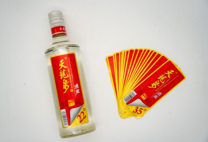 Label Sleeve Wine Sensitive Heat Shrink Lengkung Label Label Anggur yang Dapat Ditcetak 4