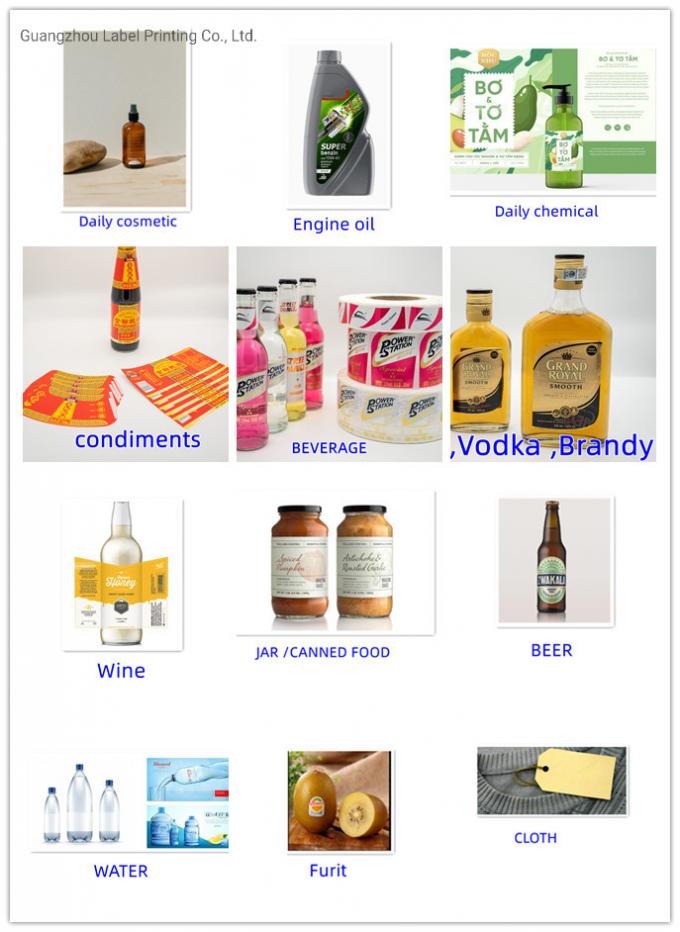 Label botol anggur yang tahan air PVC Vinyl Die Cut Sticker Label 0