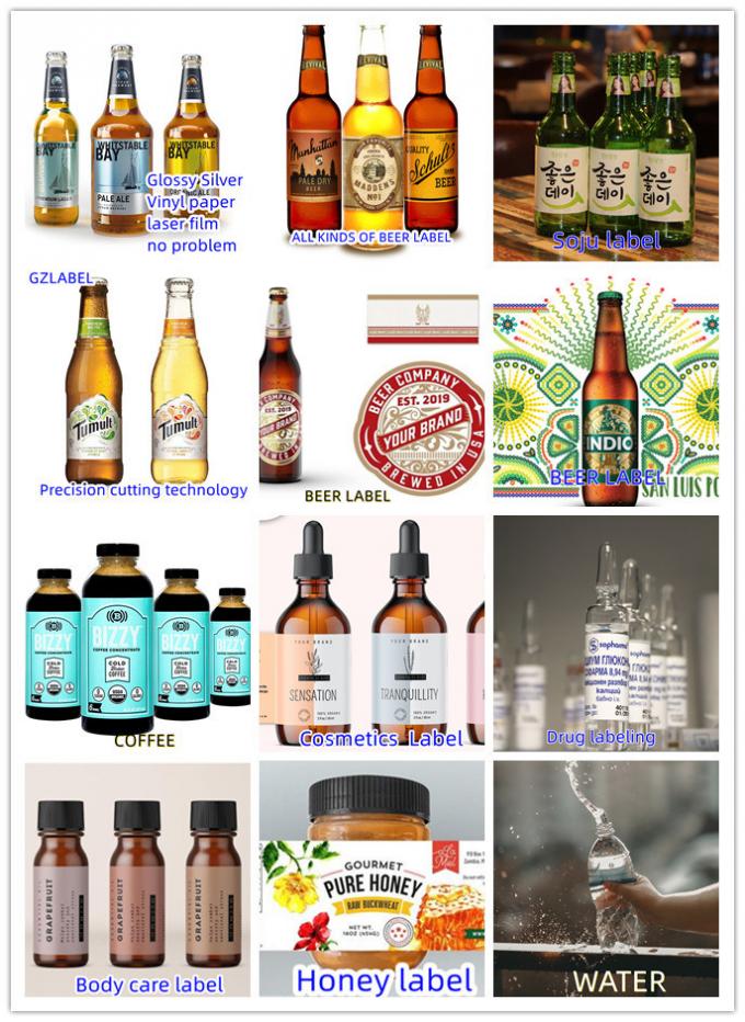 Label botol minuman yang dicetak khusus untuk identitas produk Anda 4