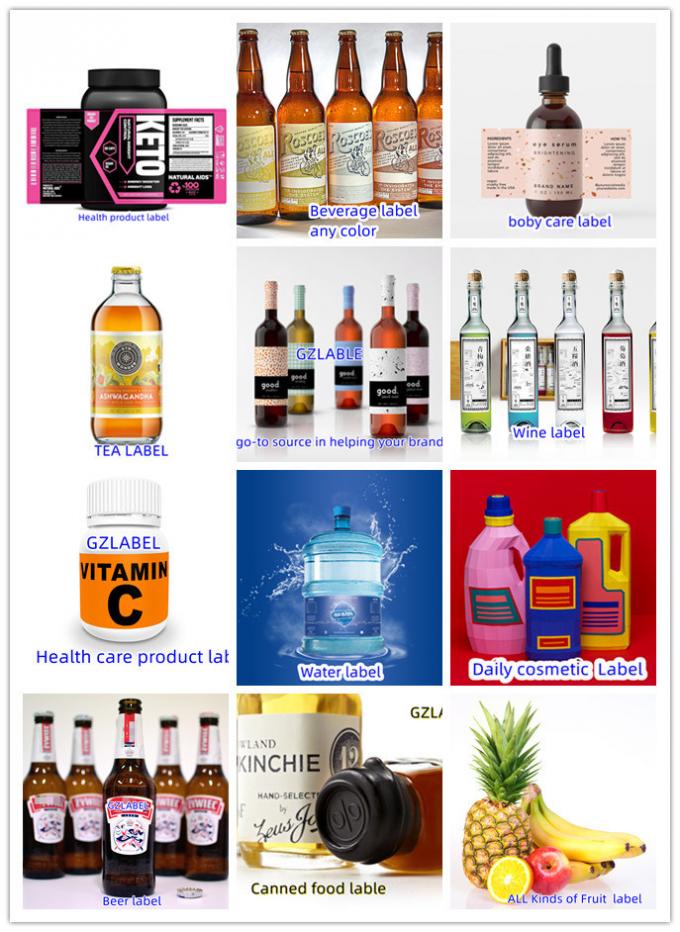 Label botol minuman yang dicetak khusus untuk identitas produk Anda 5