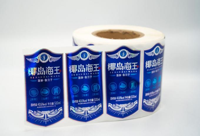 Label tahan air khusus yang bisa dilepas untuk botol 6