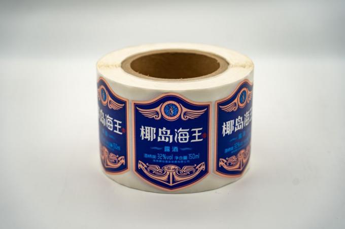 Label Botol Anggur Sensitif Panas Disesuaikan Stiker Label Produk Waterproof Transparan 6