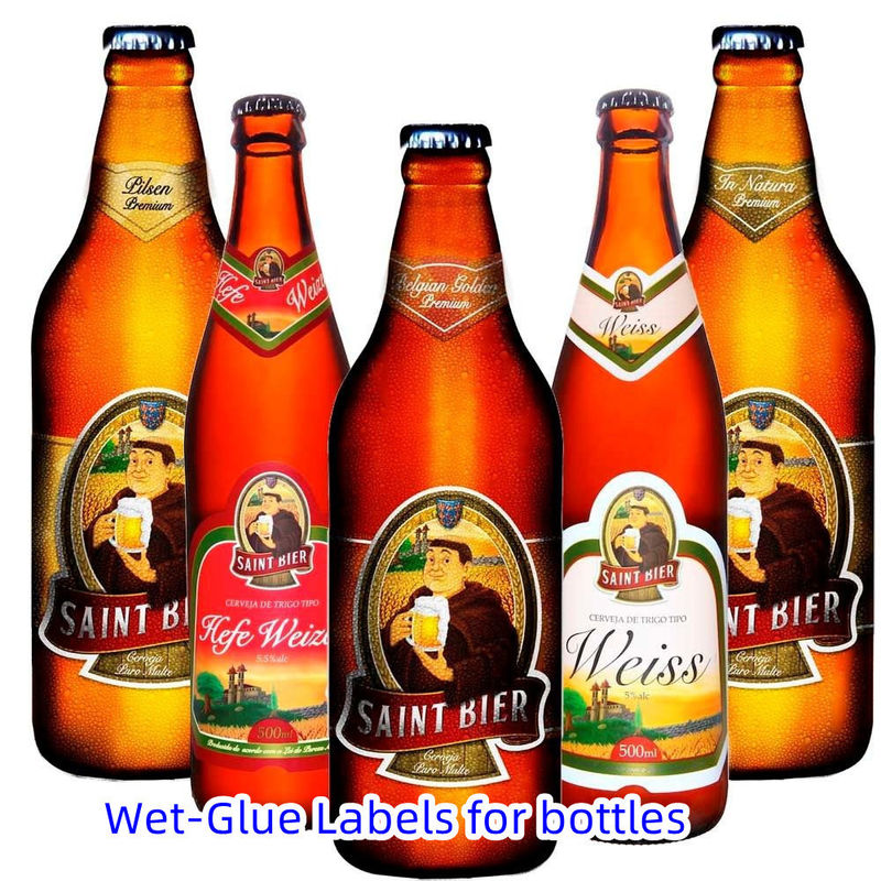 Label lem basah daur ulang dapat dicetak Terima kasih Sticker Label Liburan Kembali Label alamat