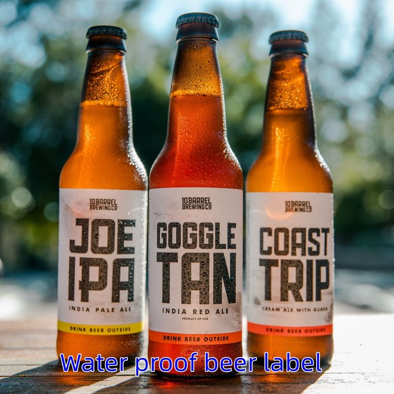 Label botol bir Pengemasan dengan gulung atau lembaran lead time normal dalam 5-7 hari Kami lebih profesional dari perusahaan perdagangan