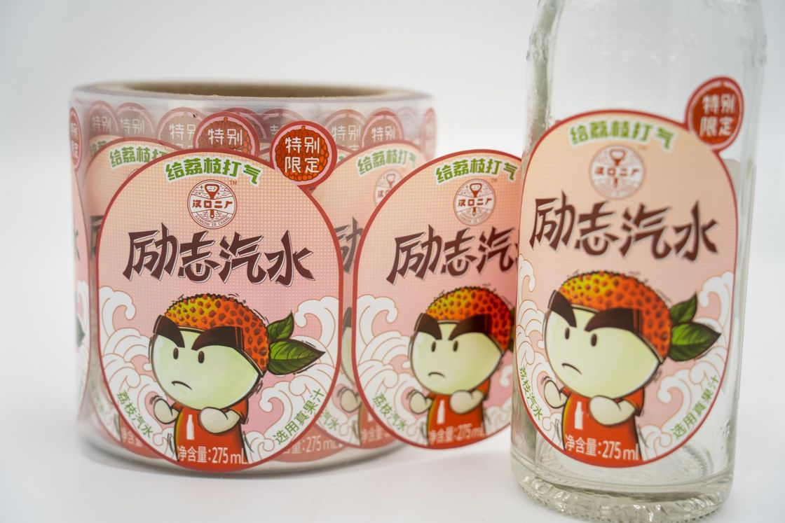 Full Color dicetak label lengket sendiri Rolls Custom Logo Sticker Waterproof