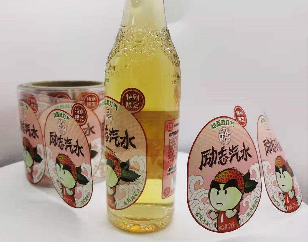 Label botol air khusus Label pribadi Label transparan untuk botol minuman Label perekat Label