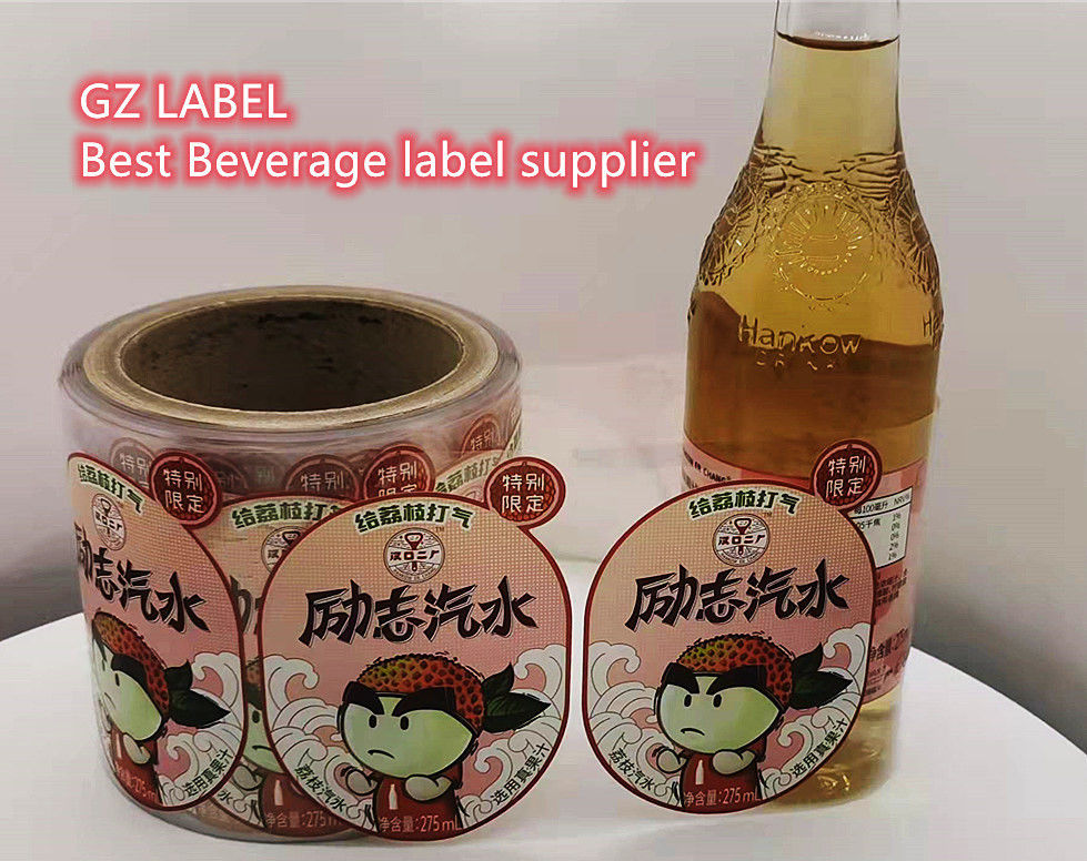 Label botol air khusus Label pribadi Label transparan untuk botol minuman Label perekat Label