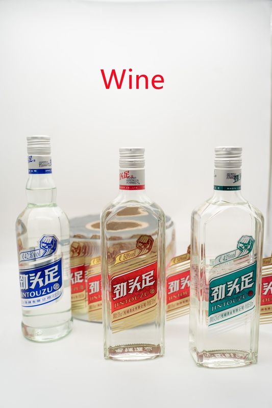 Kertas stiker cetak yang jelas untuk label botol anggur Desain dan bentuk khusus Tersedia