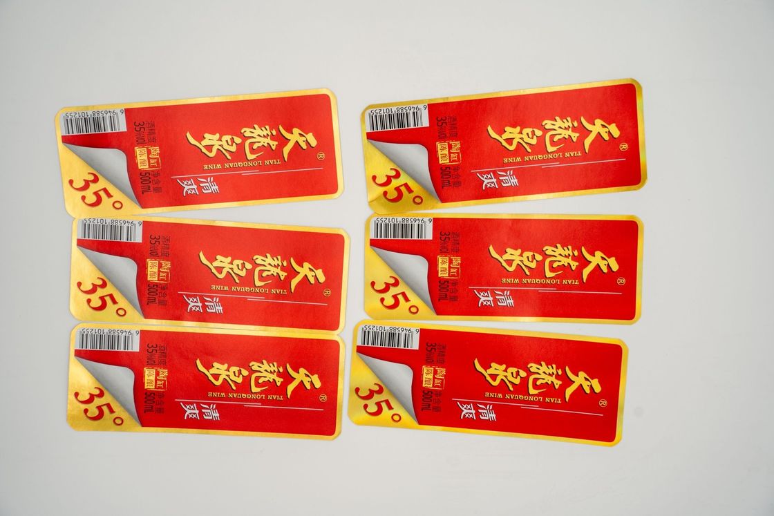 Label lem basah berkinerja tinggi untuk label tahan air mata tahan minyak tahan panas