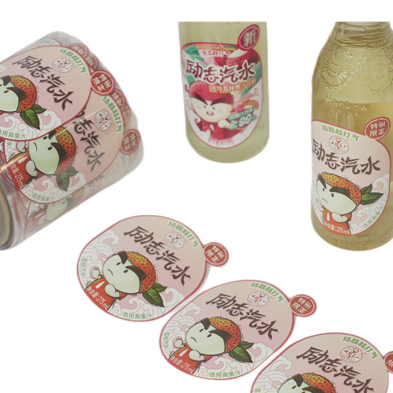Label botol air khusus Label pribadi Label transparan untuk botol minuman Label perekat Label