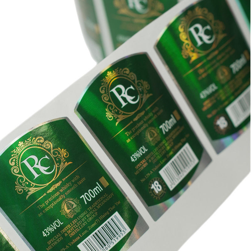 Self Adhesive Custom Clear Vinyl Sticker Transparan Cetak Label alamat kembali