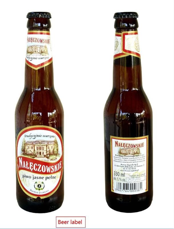 Label botol bir Pengemasan dengan gulung atau lembaran lead time normal dalam 5-7 hari Kami lebih profesional dari perusahaan perdagangan