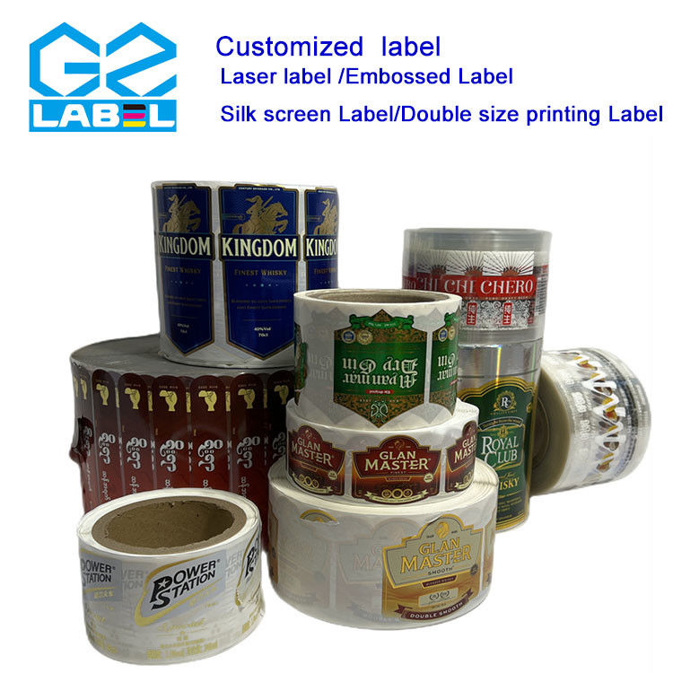Label Botol Bir Kertas Dengan Lampu Glossy Dibuat Dari Kertas Mudah Digunakan Dan Dihapus