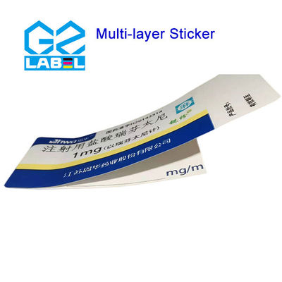 Label farmasi khusus untuk stiker tahan air dan pencetakan label rapuh