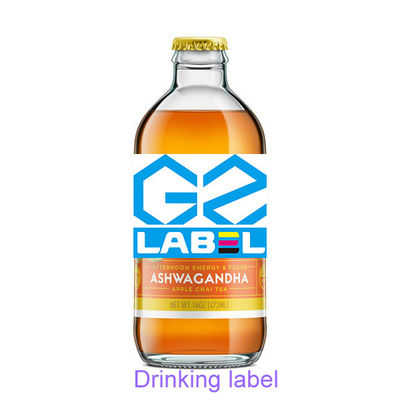 Waterproof Label Botol Anggur Self Adhesive Whisky Label Vinyl Sticker Pencetakan