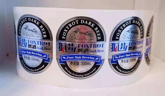 Kertas stiker label botol bir tahan air untuk cuka minuman