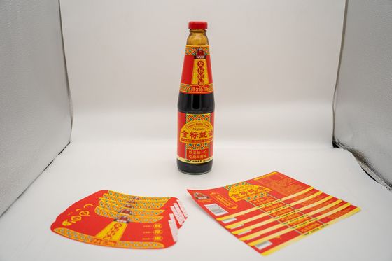 Label lilin khusus Lem basah Label stiker Pencetakan Nama Tag Transparan
