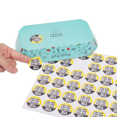 Disesuaikan Label Sticker Pencetakan Profesional di dan disesuaikan untuk kebutuhan branding Anda
