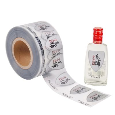 Label stiker transparan Vinyl Label stiker waterproof Label kertas perekat