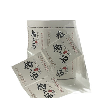 Perpindahan Termal Ribbon Custom Round Sticker Label Usps Madu Label Sticker