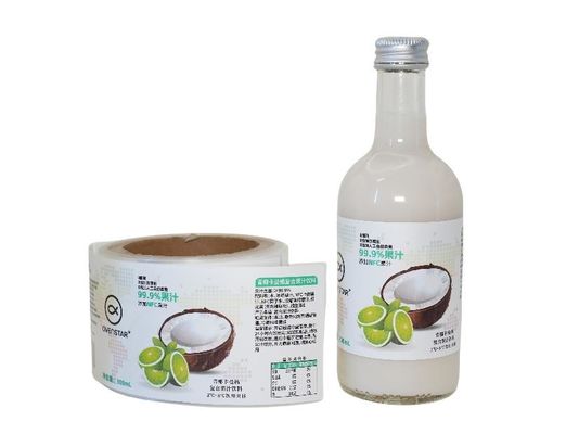 Label stiker bundar paket khusus dengan kapasitas produksi yang sangat baik untuk label botol minuman