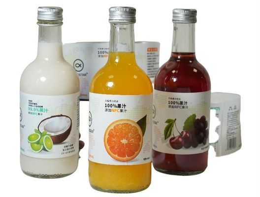 Label botol anggur Label lem basah untuk kemasan tahan air dengan gulung bulat yang dipersonalisasi