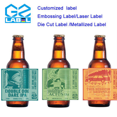 16. Label botol bir khusus dengan penghapusan lem lokal untuk aplikasi yang mudah