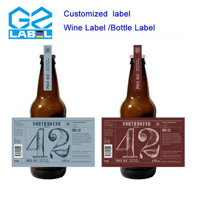 Label botol minuman dengan desain yang dapat disesuaikan untuk kemasan