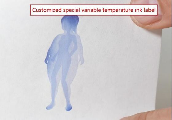 Label tinta khusus menghilang dalam panas