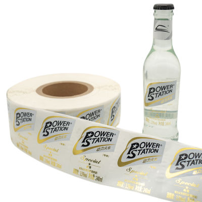 Waterproof Botol anggur Bulat Label Sticker Label makanan dan minuman